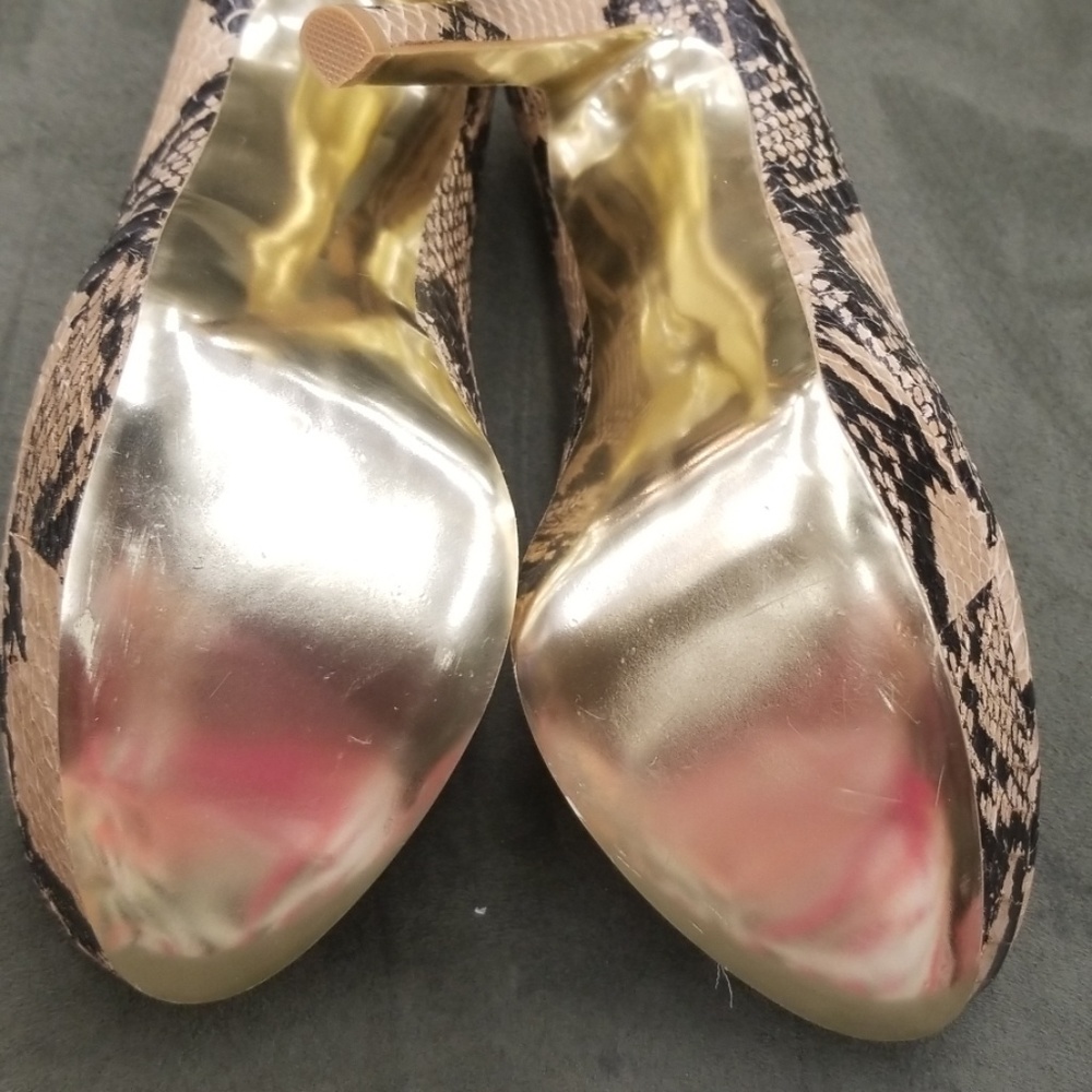 Bebe Python Snake Print Platforms - image 4